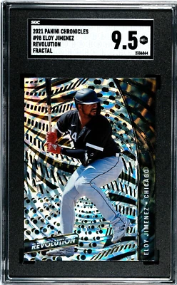 2021 Panini Revolution #98 Eloy Jimenez FRACTAL SGC 9.5 MINT+ - Image 1 of 2