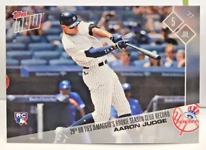 Aaron Judge 2017 Topps Now Baseball RC Rookie Card #327 - SP /4361 - NY YANKEES - Picture 1 of 2
