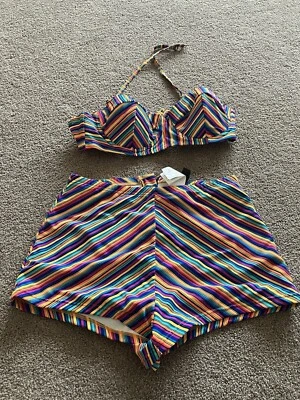 Traje de baño Minkpink multicolor pequeño fondo mediano superior Foto 1 de 4