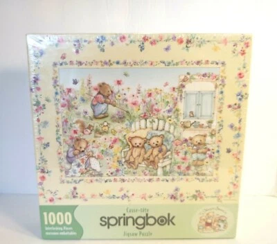 Mary's Bears "In The Garden" 1000 Interlocking Piece Jigsaw Puzzle by Springbok - Image 1 of 2