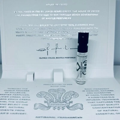 Creed Virgin Island Agua Eau de Parfum Muestra Oficial Cardada Spray 2 ml Foto 1 de 2