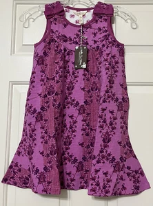NWT Matilda Jane size 8 pink Clearwater Sleeveless Knit Cotton Swing dress girls - Picture 1 of 5