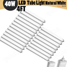 20 PACK 4FT LED Batten Tube Light Shop Light Workbench Garage Ceiling Lamp 4500K