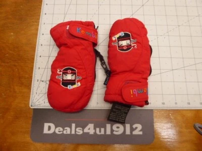 Kombi Red Winter Ninja Mittens Youth Small Toddler Good Pre Owned Condition - Image 1 of 4