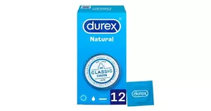 Pack De 12 Preservativos Durex Natural The Classic Condom Vida Sexual Sexo - Imagen 1 de 1