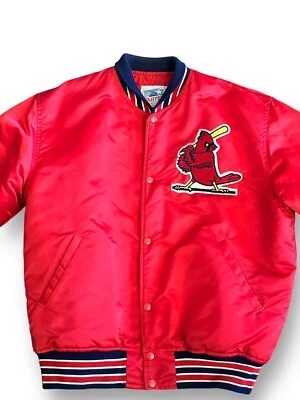 St. Louis Cardinals Vintage Starter Jacket Red Nylon Size Large Mens - Image 1 of 4
