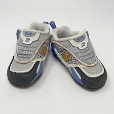 New Balance 805 Sneakers Baby Sz 2 M Gray Blue Soft Sole Hook & Loop
