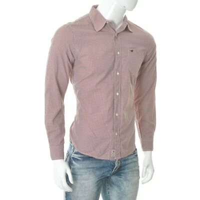 Mustang Jeans Men's One-Pocket Gingham Shirt Comfort Fit Long Sleeve Size Small - Image 1 of 4