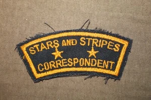 Original WW2 U.S. Army "Stars and Stripes Correspondent" Uniform Patch - Picture 1 of 2