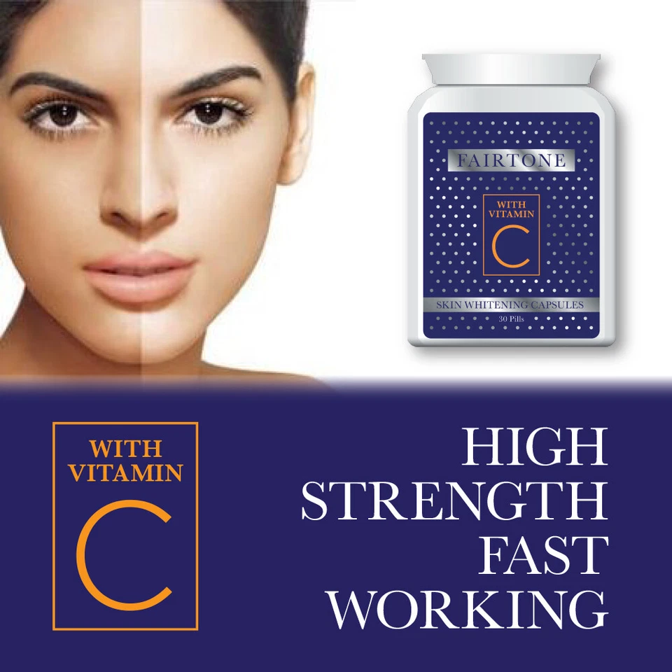 FAIRTONE SKIN WHITENING CAPSULES WITH VITAMIN C STOP DARK SPOTS OF CHLOASMA