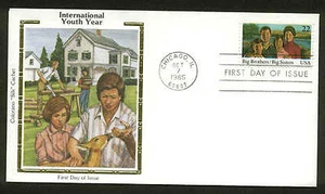 2161 BIG BROTHERS / BIG SISTERS FDC CHICAAGO, IL COLORANO "SILK" CACHET - Picture 1 of 1