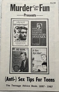 Murder Can Be Fun Zine - Anti sex tips for teens- by Johnny Marr - Picture 1 of 3