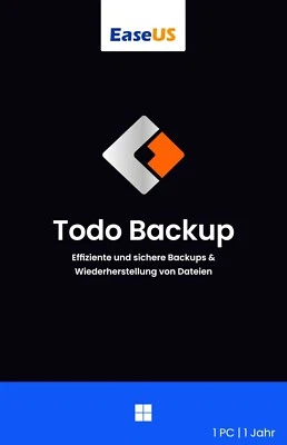 EaseUS Todo Backup Home / Windows / 1 PC / 1 Jahr / KEY (ESD) - Bild 1 von 4