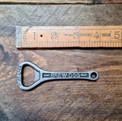 BREW DOG  Cast Iron Handheld Bottle Opener  Vintage Style Home Bar - Image 1 of 2