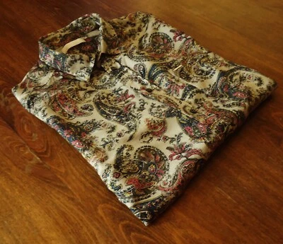 Diesel size L Slim Satin Viscose Men's Hawaiian Shirts Multicolor NEW - Image 1 of 4