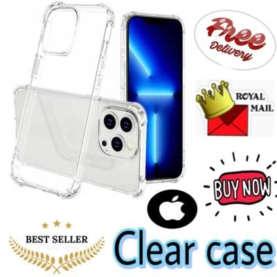 Gorilla Clear Case for iPhone 6/7/8  11/12/13/14/15/16 Pro bumper Phone Cover - Image 1 of 4