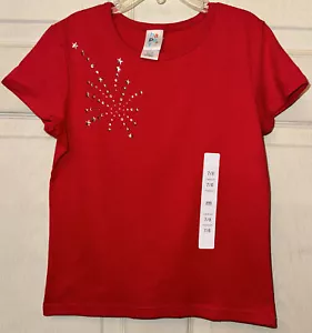 Camicia bambina taglia M/7/8 Happy 4th stella rossa nuova con etichetta - Foto 1 di 5
