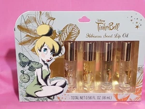 Disney Tinker Bell Hibiscus Seed Lip Oil 4 Bottles New In Package - Picture 1 of 2