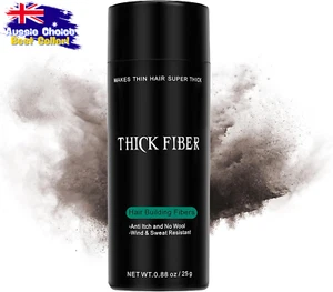 Hair Fibres Dark Brown 25g - Conceals Thinning Hair & Bald Spots Instantly - Picture 1 of 12
