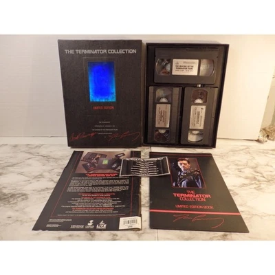 The Terminator Collection Limited Edition Box Set 3 VHS and Collectors Book 1992 - Image 1 of 4