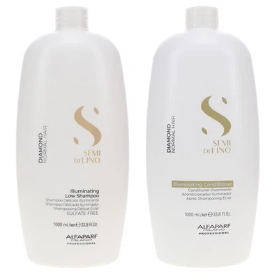 Alfaparf Milano Semi Di Lino Diamond Illuminating Low Shampoo 33.8 oz & Semi Di - Image 1 of 4