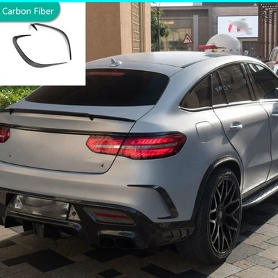 Barbatanas divisoras de para-choque traseiro de fibra de carbono canards para Mercedes Benz C292 GLE63 AMG - Imagem 1 de 4