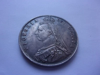 SBH2 Great Britain Victoria 1888 silver half crown - Image 1 of 4