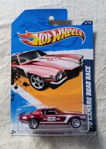 2012 Hot Wheels SUPER TREASURE HUNT HW Performance '12 '70 Camaro Road Race Red - Picture 1 of 8