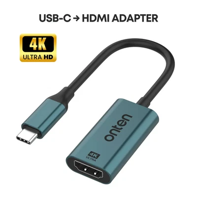USB C auf zu HDMI Adapter 4K 30Hz Konverter Thunderbolt 3 DisplayPort Alt Mode - Bild 1 von 4