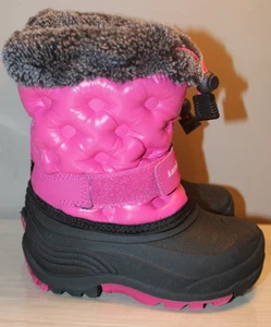 KAMIK PENNY PINK WATERPROOF INSULATED SNOW BOOTS GIRL'S SIZE 6 T - Picture 1 of 5