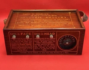Antique Signor C Rigolas FRISMASS ELECTRIC BATTERY - Medical Shock Quack Machine - Picture 1 of 13