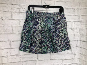 Boardies Apparel Mens Lime Leopard Print Lined Swim Shorts Size M - Picture 1 of 3