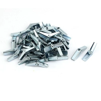 50 Stück M3 Dmr. Gewinde federbelastete hohler Wandanker Umschalten Flügelmutter - Bild 1 von 2