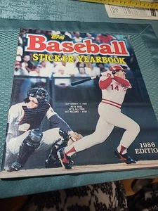 1986 TOPPSBASEBALL STICKER YEARBOOK NO STICKERS - Picture 1 of 7