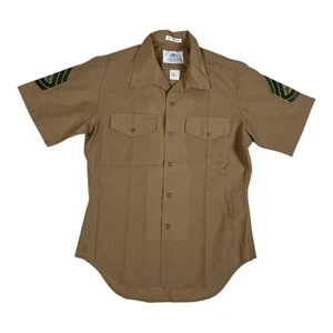 USMC Marine Corps DSCP Valor Collection Hemd Herren 16 hellbraun Militäruniform - Bild 1 von 7