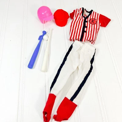 Ken Baseball Outfit 14376  1995 Vintage Easy to Dress Fashion Barbie With Bat - Image 1 of 4