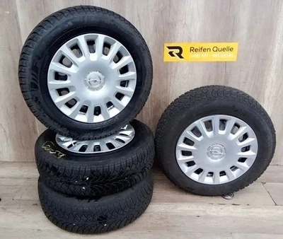 4x Winterräder 14 Zoll Opel Corsa E LK 4x100 175/70R14 Stahlfelgen mit Radkappen - Bild 1 von 4