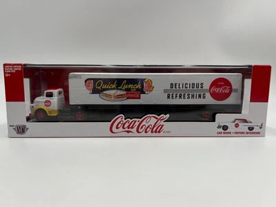 M2 Machines Auto Haulers Coca Cola 1957 Dodge COE & 1957 Chrysler 300C QL01 - Image 1 of 4