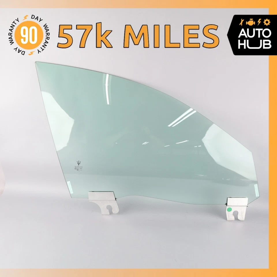 14-22 Maserati Quattroporte M156 Ghibli puerta delantera derecha ventana vidrio OEM Foto 1 de 4