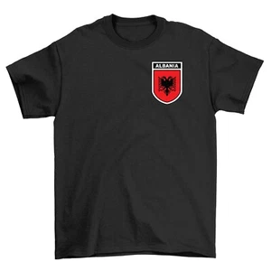 Albania Football Badge T-Shirt, Men's Women's & Kids Euro 2024 England Football - Picture 1 of 43