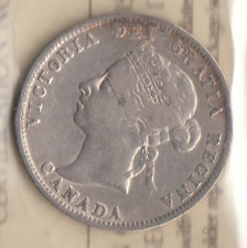 1892 Canada Twenty Five Cent Coin ICCS F12 - VN 741