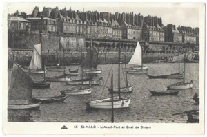 SAINT-MALO 35 Quai de Dinard Postkarte geschrieben an Herrn Pivan de Villeurbanne (Rhône) 1910 - Bild 1 von 2