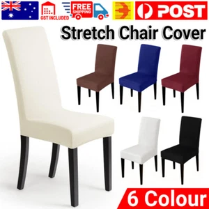 1X Stretch Dining Chair Covers Spandex Slipcover Banquet Wedding Party Removable - Picture 1 of 18