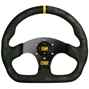 OMP Superquadro Flat Bottom Steering Wheel - 330 x 290mm Dia / Flat Dish / Suede - Afbeelding 1 van 1