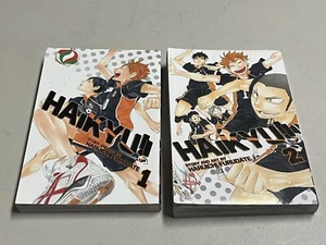 Haikyuu Volumes 1 & 2 English Manga Haruichi Furudate Shonen Jump 2016 1st Print - Picture 1 of 6