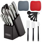 Farberware Classic 22 Piece Stamped Stainless Steel Knife Set and Utensil SetNEW