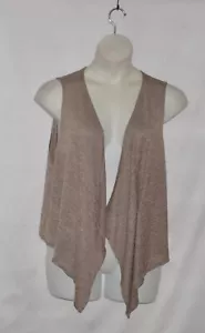 Offene Drape Strickweste vorne Größe M taupe - Bild 1 von 2