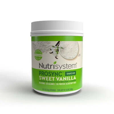 Nutrisystem Prosync Meal Replacement Protein Powder Shake Mix Sweet Vanilla USA - Image 1 of 4