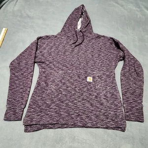 Carhartt Womens Pullover Hoodie Relaxed Fit 103591 V23 Heather Purple Size XS - Picture 1 of 8