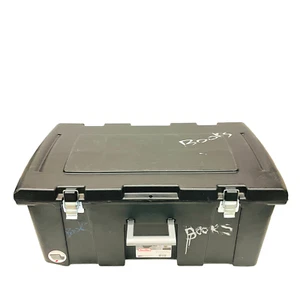 Sterilite 18429002 Footlocker Stackable Storage Bin w/  Wheels and Handle Black - Picture 1 of 11